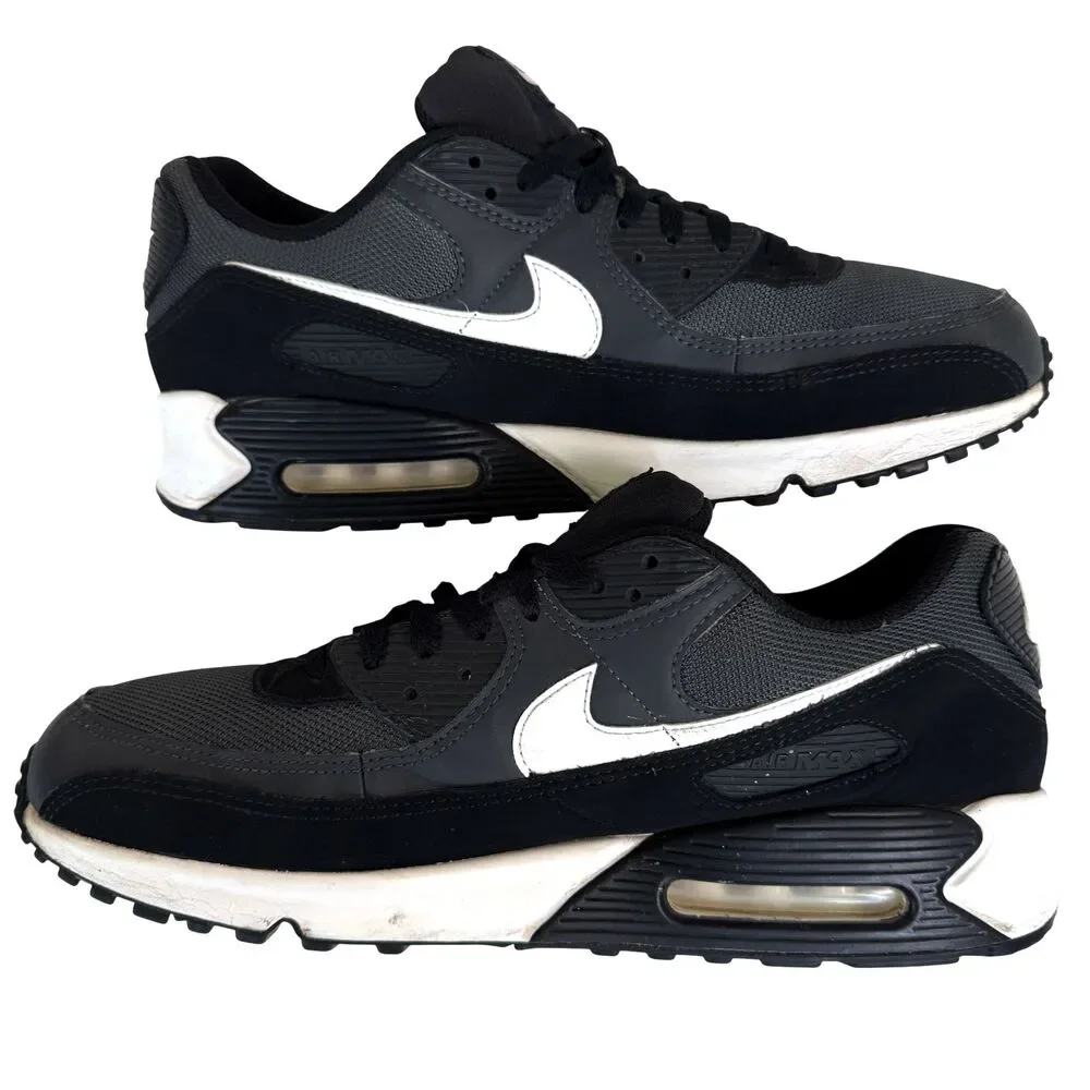 Nike Air Max 90 Grey White Smoke Grey Men's Shoes CN8490-002 Size 14